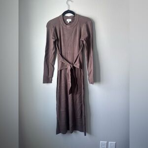 Evereve Chocolate Long Sleeve Dress